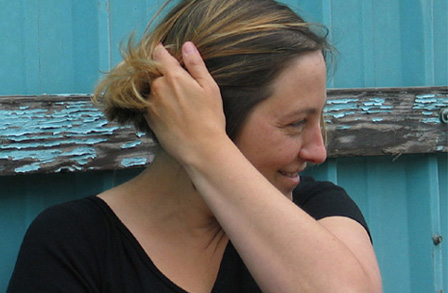 Color photograph of poet Jessy Randall
